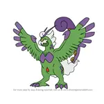 How to Draw Tornadus Therian Forme from Pokemon