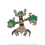 How to Draw Trevenant from Pokemon