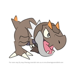 How to Draw Tyrunt from Pokemon