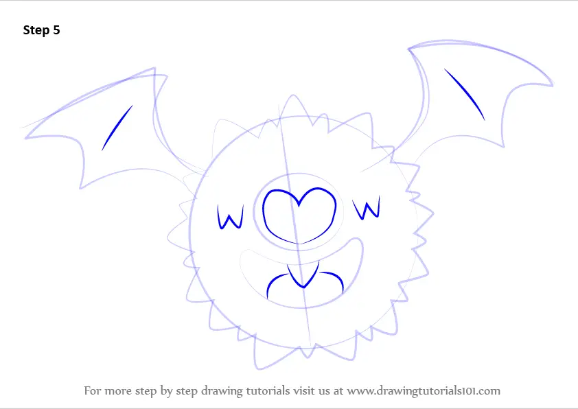 How to Draw Woobat from Pokemon (Pokemon) Step by Step ...