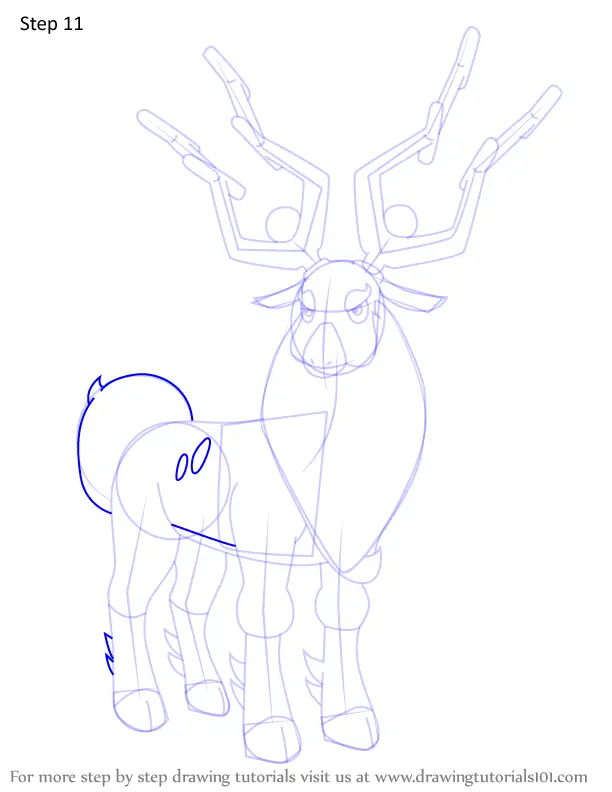 How to Draw Wyrdeer from Pokemon (Pokemon) Step by Step ...