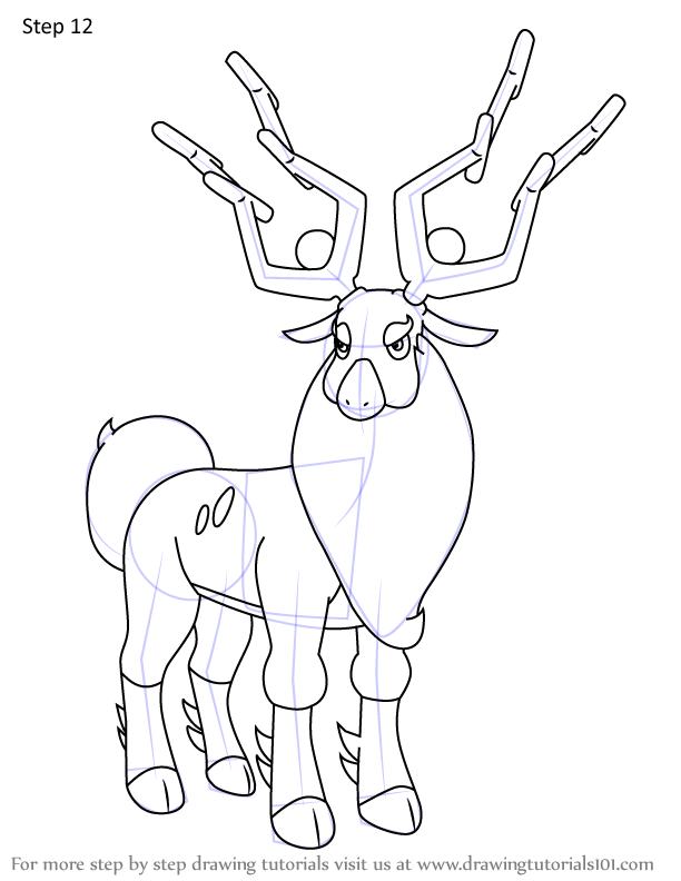 How to Draw Wyrdeer from Pokemon (Pokemon) Step by Step ...