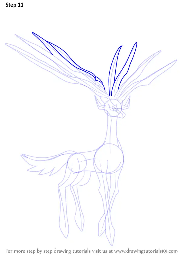 how draw step by xerneas to step Draw Xerneas from Pokemon by Step Learn to (Pokemon) How