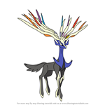 How to Draw Xerneas from Pokemon