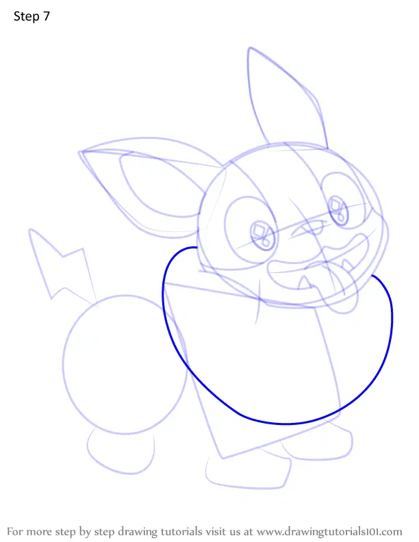 Step by Step How to Draw Yamper from Pokemon : DrawingTutorials101.com