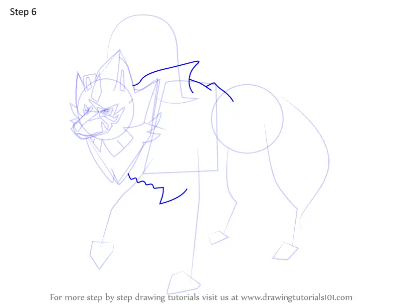 How to Draw Zamazenta Hero from Pokemon (Pokemon) Step by Step ...