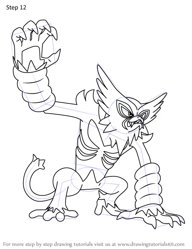 zarude coloring page hard pokemon