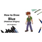 How to Draw Blue from Pokémon Origins