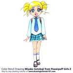 How to Draw Miyako Gotokuji from Powerpuff Girls Z