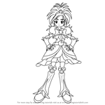 How to Draw Cure Bright from Pretty Cure