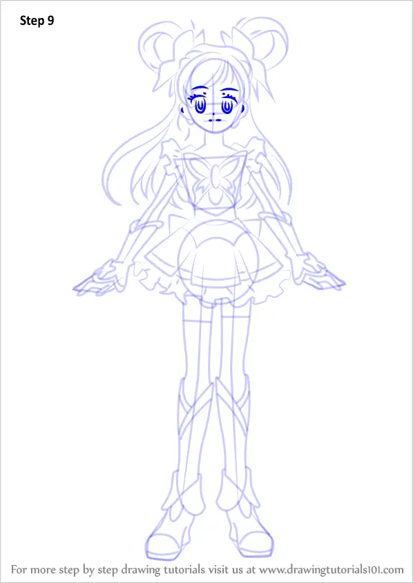 How to Draw Cure Dream from Pretty Cure (Pretty Cure) Step by Step ...