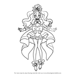 How to Draw Cure Flora from Pretty Cure