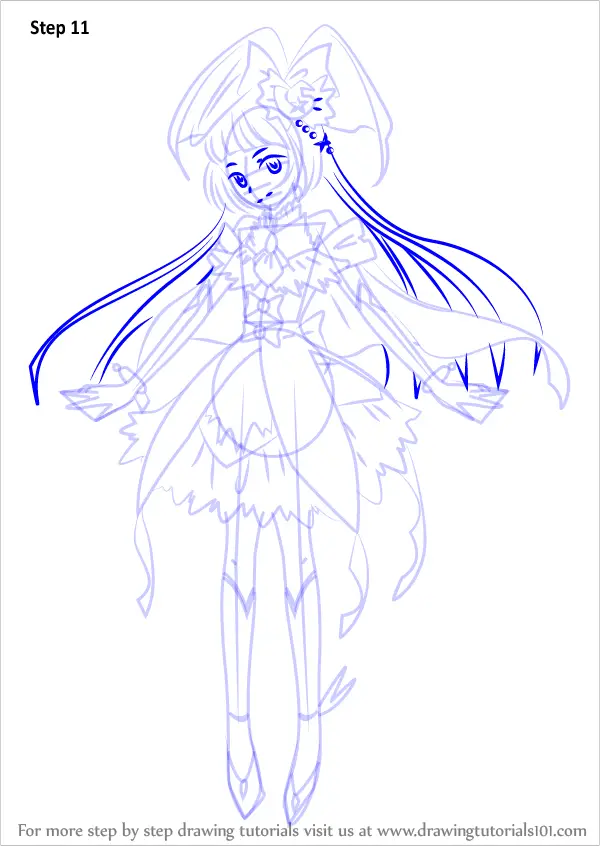 How to Draw Cure Magical from Pretty Cure (Pretty Cure) Step by Step ...