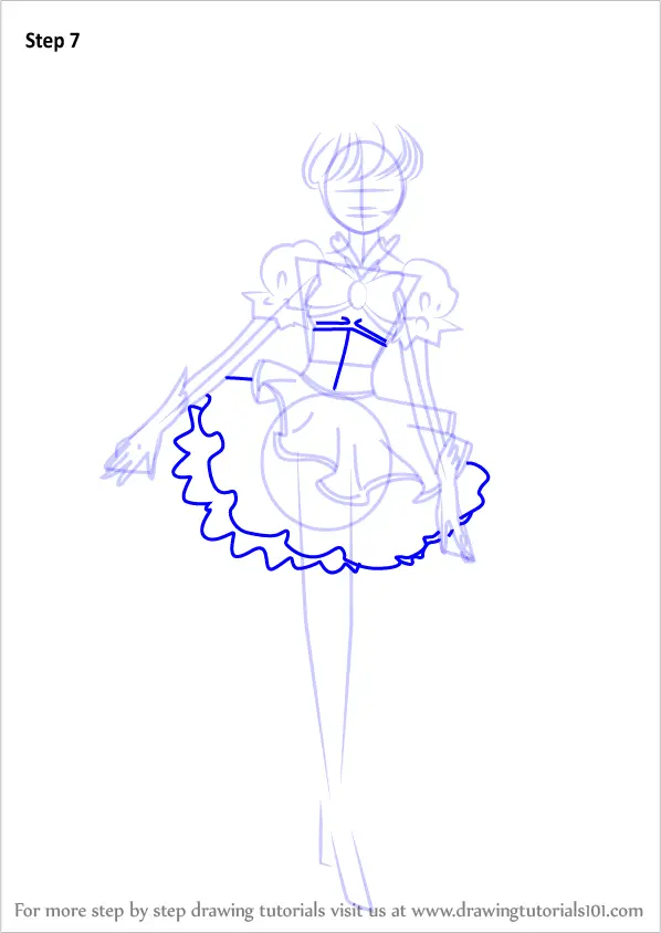 How to Draw Cure Miracle from Pretty Cure (Pretty Cure) Step by Step ...