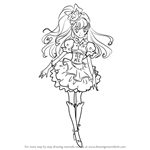 How to Draw Cure Miracle from Pretty Cure
