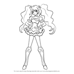 How to Draw Cure Peach from Pretty Cure