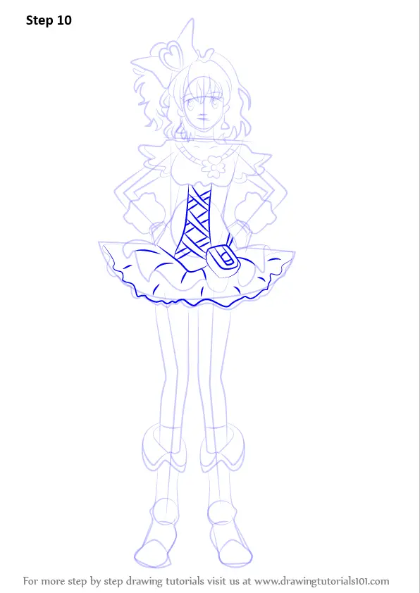 How to Draw Cure Pine from Pretty Cure (Pretty Cure) Step by Step ...
