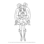 How to Draw Cure Rosetta from Pretty Cure