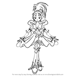 How to Draw Cure Windy from Pretty Cure