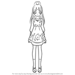 How to Draw Izayoi Riko from Pretty Cure
