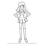 How to Draw Kurumi Erika from Pretty Cure