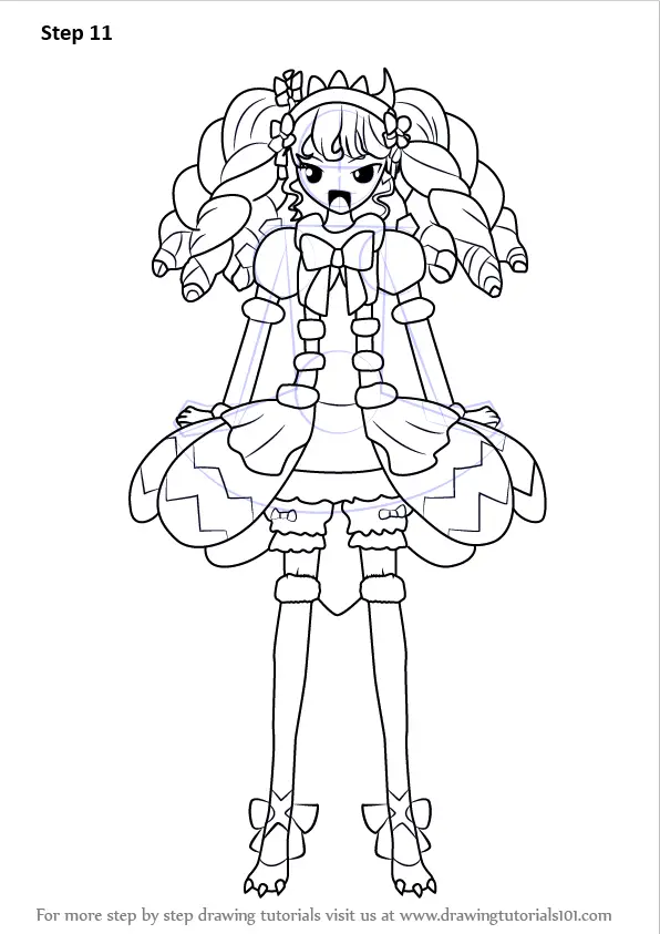 How to Draw Gaaruru from PriPara (PriPara) Step by Step ...