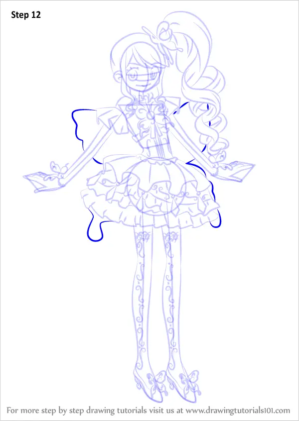 Step by Step How to Draw Junon from PriPara : DrawingTutorials101.com