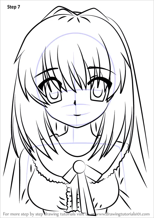 How to Draw Akari Konohana from Rewrite (Rewrite) Step by Step ...