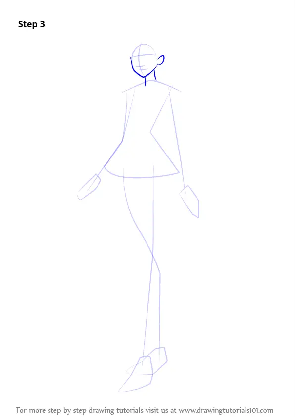 How to Draw Sailor Mercury from Sailor Moon (Sailor Moon) Step by Step ...