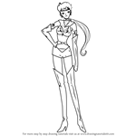 How to Draw Sailor Star Fighter from Sailor Moon