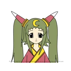 How to Draw Princess Kaguya from Sgt. Frog