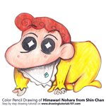 How to Draw Himawari Nohara from Shin Chan