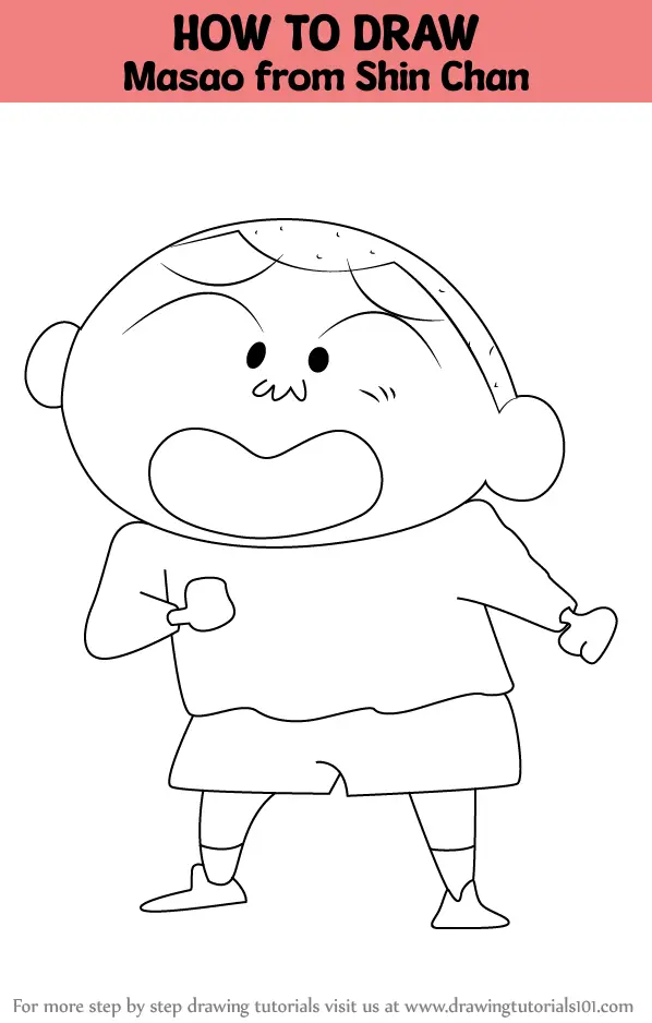 How to Draw Shinchan | Step by Step Guide | Drawings, Japanese anime, Draw