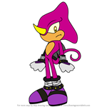 How to Draw Espio the Chameleon from Sonic X