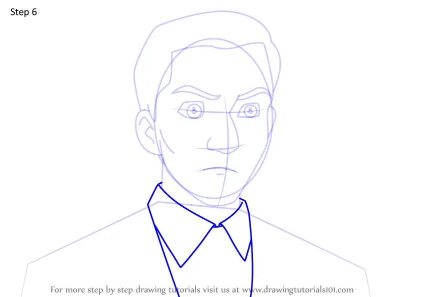 How to Draw Jerome Wise from Sonic X (Sonic X) Step by Step ...