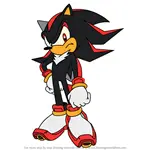 How to Draw Shadow the Hedgehog from Sonic X