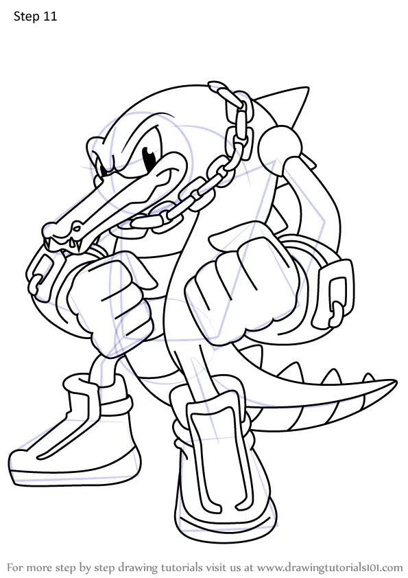 Download Learn How to Draw Vector the Crocodile from Sonic X (Sonic ...