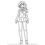 How to Draw Sohara Mitsuki from Sora no Otoshimono