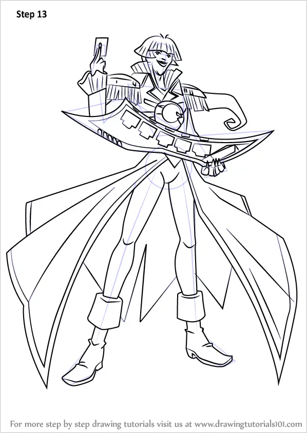 Learn How to Draw Vellian Crowler from Yu-Gi-Oh! GX (Yu-Gi-Oh! GX) Step ...