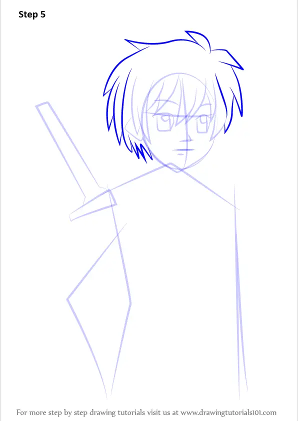 How to Draw Hiraga Saito from Zero no Tsukaima (Zero no Tsukaima) Step ...