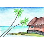 How to Draw a Beach Scenery
