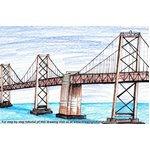 How to Draw Oakland Bay Bridge
