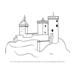 How to Draw a Medieval Castle