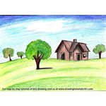 How to Draw a House Landscape