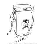 How to Draw a Gas Pump