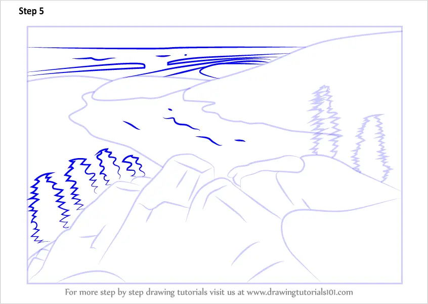 How to Draw Acadia National Park (Parks) Step by Step ...