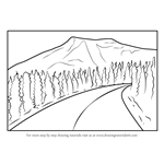 How to Draw Mount Rainier National Park