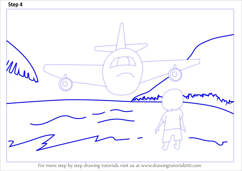 Learn How to Draw Cartoon Fighter Aeroplane (Airplanes) Step by Step :  Drawing Tutorials