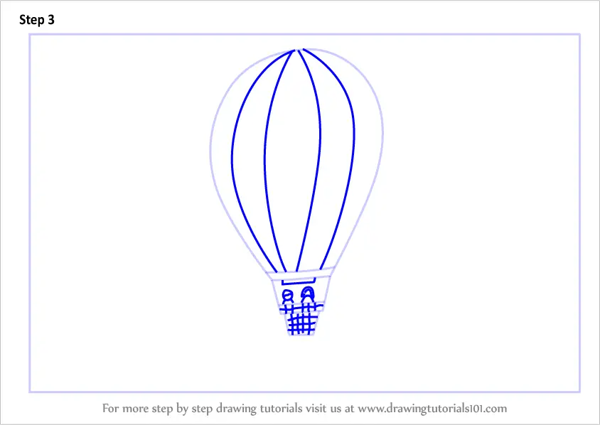 How to Draw a Hot Air Balloon - Really Easy Drawing Tutorial