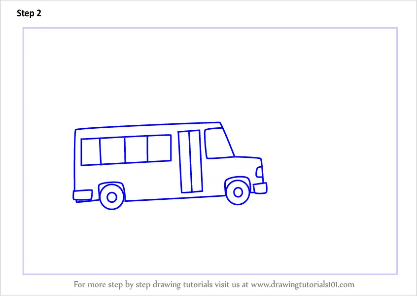 How to Draw School Bus Scene (Scenes) Step by Step ...